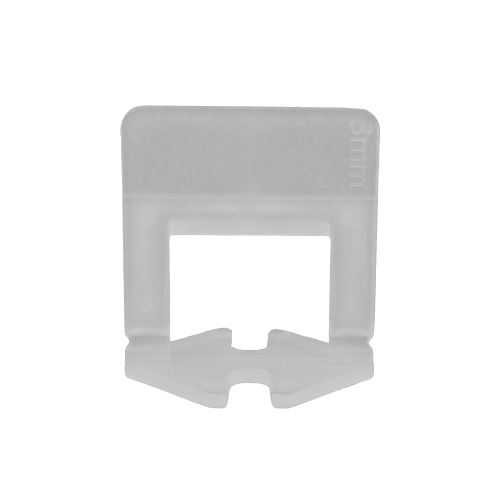 TOPTRADE leveling retaining clip, th. 3 mm, leveling height 3 - 12mm / 100pcs