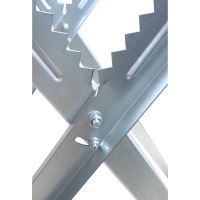 TOPTRADE saw horse, galvanized, max load capacity 150kg, for wood cutting (6)
