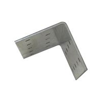 TOPTRADE connecting angle, without recess, 90°, 40 x 40 x 150 x 2 mm, galvanized (2)