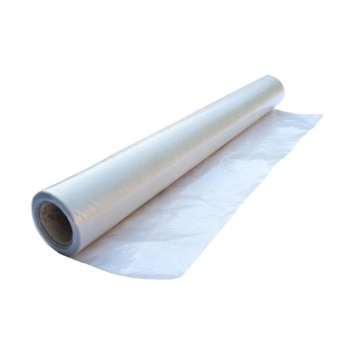 TOPTRADE construction covering foil, half-sleeve,50 µ, 2 x 50 m, weight 4,5kg, LDPE