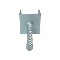 TOPTRADE anchor foot for concrete, 140 x 90 mm, galvanized (5)