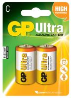 batteries GP Ultra Alkaline, LR14,mono C,blister 2 pcs, 1,5 V