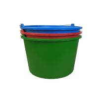 TOPTRADE plastic mason bucket, multicoloured,16 l