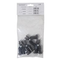 TOPTRADE plastic clip, for garden poles, adjustable, O 11 mm / 4 pcs (2)