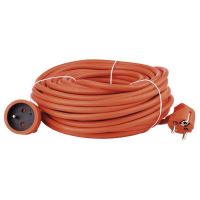cable extension,orange, 20 m, ~ 250 V / 16 A