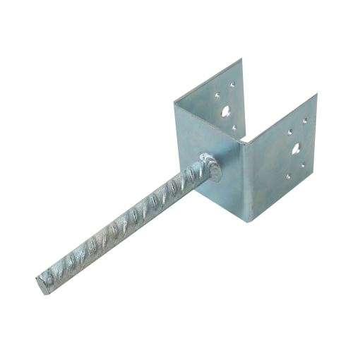 TOPTRADE anchor foot for concrete, 100 x 90 mm, galvanized