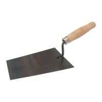 TOPTRADE steel mason trowel, 180 x 130 mm, profi