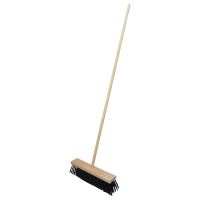 road broom, 34 x 8 cm, with handle