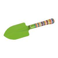 TOPTRADE children garden tool 3pcs/set, shovel, spade, rake, green metal head, 3 pcs (15)