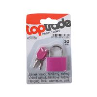 TOPTRADE padlock, pink, 30 mm (1)