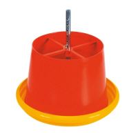 TOPTRADE automatic stationary hanging feeder, for chicken, 12 L