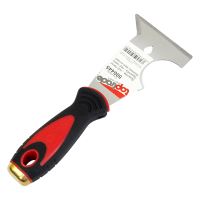 TOPTRADE stainless steel spatula, shaped knife, with two-component handle, professional (1)
