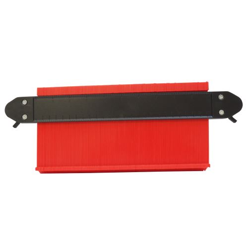 TOPTRADE copy template, lamellar, for tilers, 2 locks, length 25 cm