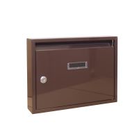 mail box ,metal,brown,340 x240 x 60mm