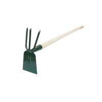 hoe flat - trident with handle 55 cm, FED