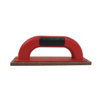 TOPTRADE ABS trowel, brown felt, slatted, PROFESSIONAL, 220 x 65 x 10 mm (1)