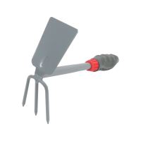 TOPTRADE flat hoe - trident, PP handle, length 29 cm (1)