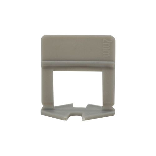 TOPTRADE leveling retaining clip, th. 2mm, leveling height 3 - 12mm / 100pcs