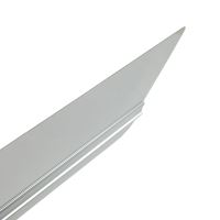 TOPTRADE stainless steel scraper, round edges, dural frame, 500 mm (6)