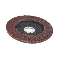 TOPTRADE grinding disc, lamella, grit 120, 150 x 22.2 x 2 mm (4)