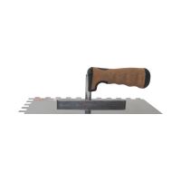 TOPTRADE stainless steel trowel, with ECO handle, tooth 12 mm, 270 x 130 mm, professional (7)