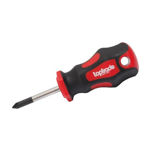 TOPTRADE screwdriver pozidrive, short,magnetic, S2,2 x 38 mm