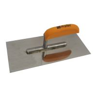 float ProTec, stainless steel EURO,flat,wooden handle, 280 x 130 mm