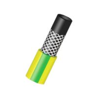 TOPTRADE garden hose, yellow - green, non transparent, 1/2", 15 m (4)