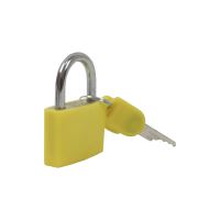 TOPTRADE padlock, yellow, 30 mm (5)