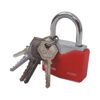 TOPTRADE padlock, blue, 5 keys, 40 mm (4)
